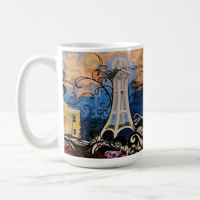 Oceanside Graffiti Mug (Left)