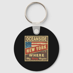 Oceanside Ny Its Where My Story Begins _1  Keychain
