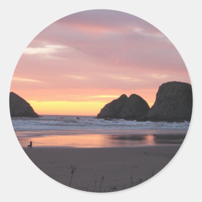 Oceanside, Oregon Classic Round Sticker (Front)