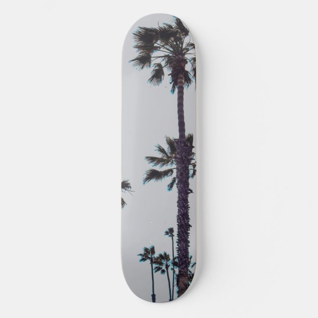 Oceanside Palm Trees Skateboard (Front)