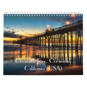 Oceanside Pier at sunset Calendar