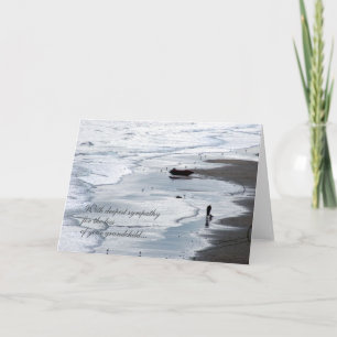 Oceanside Scene- Loss of Grandchild Sympathy Card