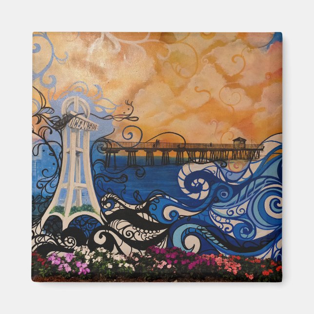 Oceanside Scene Magnet (Front)