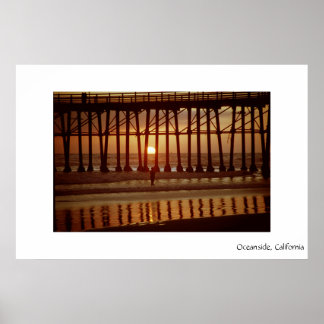Oceanside Sunset Poster
