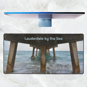 Oceanview from Under the Pier Photographic Desk Mat