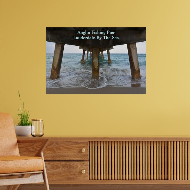 Oceanview under the Pier Photographic Poster (Living Room 2)