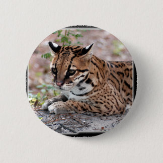 Ocelot 01 11x11 2 inch round button