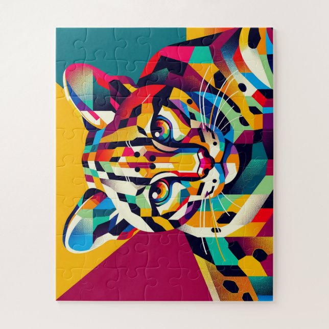 Ocelot 50 Piece Kids Puzzle (Vertical)