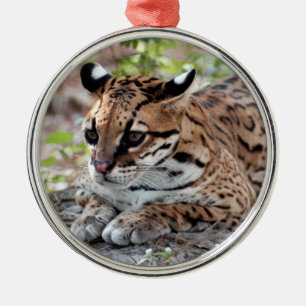 Ocelot Christmas Ornament