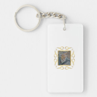 Ocelot Framed Keychain