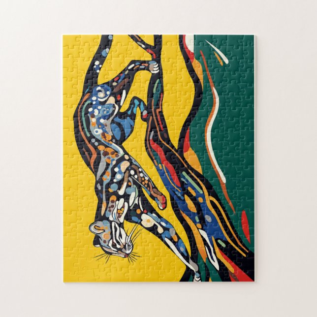 Ocelot in a Tree Puzzle (Vertical)