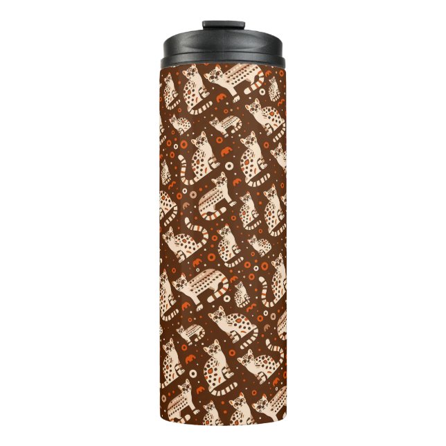 Ocelot Pattern Thermal Tumbler (Front)