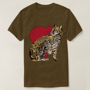 Ocelot Wild Cat  Wild Life T shirts