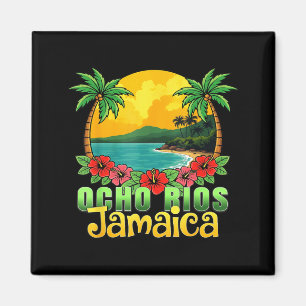 Ocho Rios Beach Jamaica Tropical Sunshine Sunset Magnet