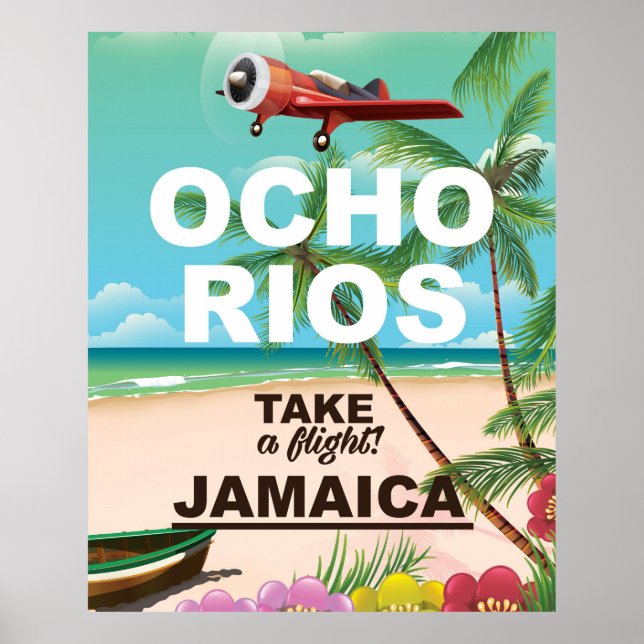 ocho rios jamaica travel poster (Front)