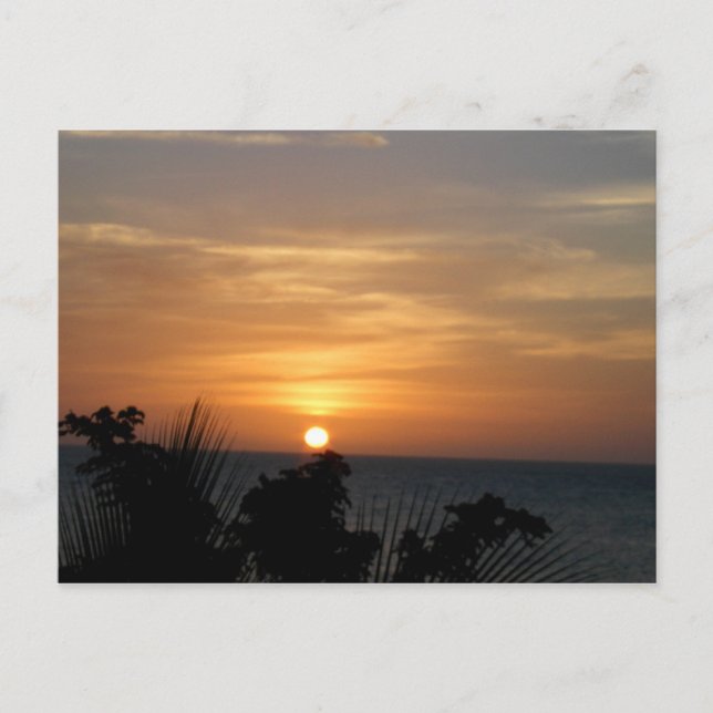 Ocho Rios Sunset in Jamaica Postcard (Front)