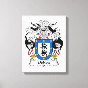 Ochoa Family Crest Canvas Print