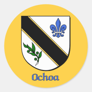 Ochoa Family Shield Stickers