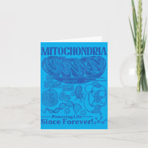 Ochondria Vintage Science Biology Cell Diagram Card