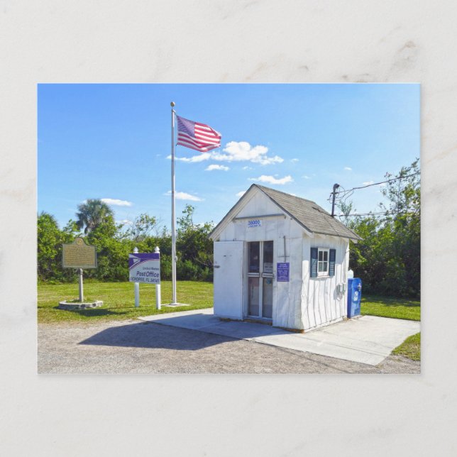 Ochopee, Florida, Post Office, Smallest in U.S. Postcard (Front)