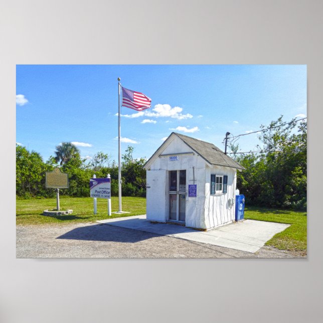 Ochopee, Florida, Post Office, Smallest in U.S. Poster (Front)