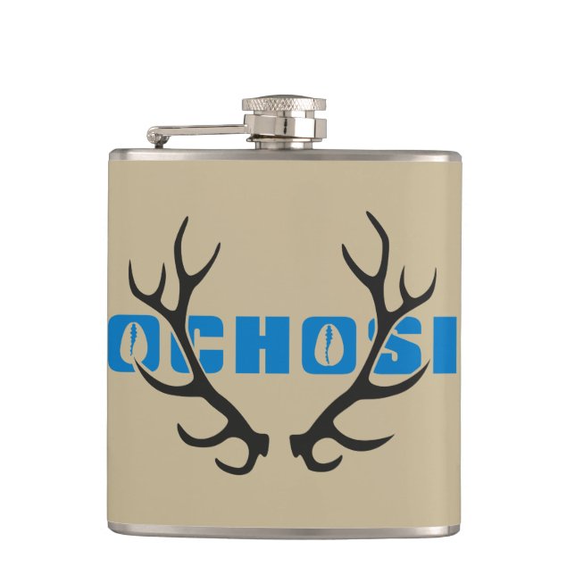 Ochosi the hunter hip flask (Front)
