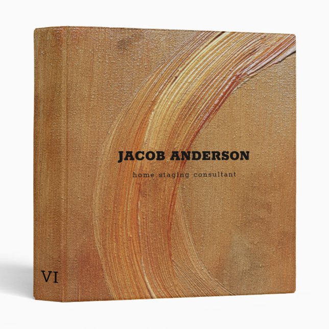 Ochre  Abstract Background  Binder (Front/Spine)