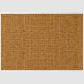 Ochre Burlap Texture Decoupage Tissue Paper