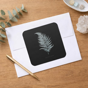 Ochre Fern Frond, Gymnogramma Ochracea  Square Sticker