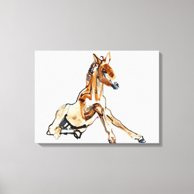 Ochre Foal Canvas Print (Front)