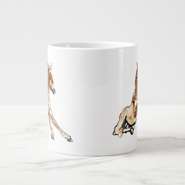 Ochre Foal Large Coffee Mug (Front)