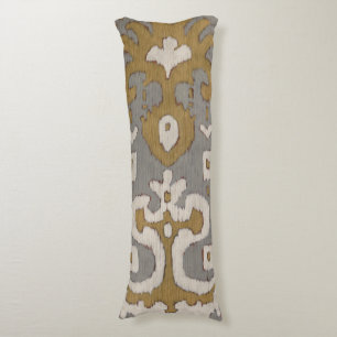 Ochre Ikat I Body Pillow