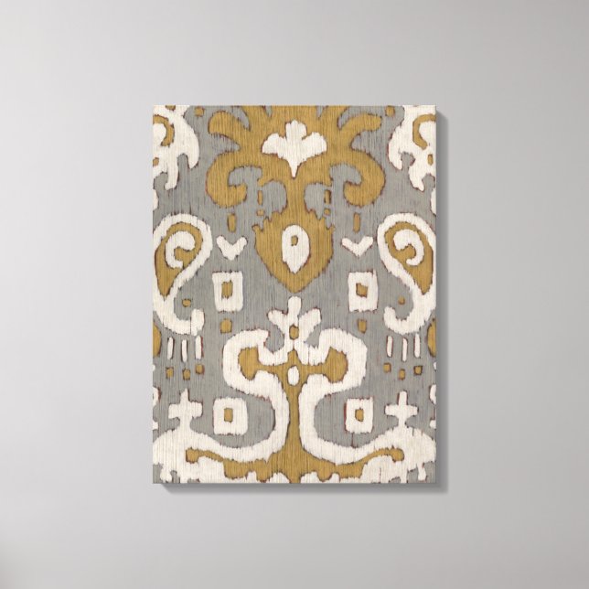 Ochre Ikat I Canvas Print (Front)