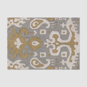 Ochre Ikat I Tissue Paper