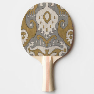 Ochre Ikat II Ping Pong Paddle