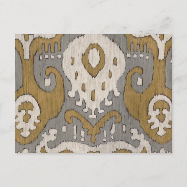 Ochre Ikat II Postcard (Front)