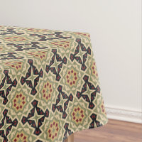Ochre Mustard Yellow Olive Green Black Tribal Art