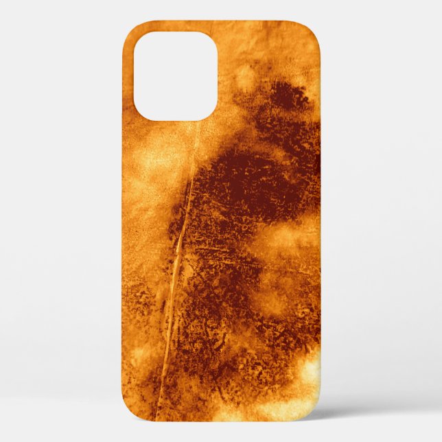 Ochre Tie Dye illustration. Abstract Texture. Dirt Case-Mate iPhone Case (Back)
