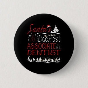 Ociate Dentist Xmas Job Funny Christmas 2 Inch Round Button