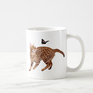 Ocicat Cat & Butterfly Coffee Mug