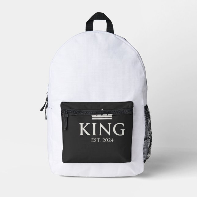 Oclok  printed backpack (Front)