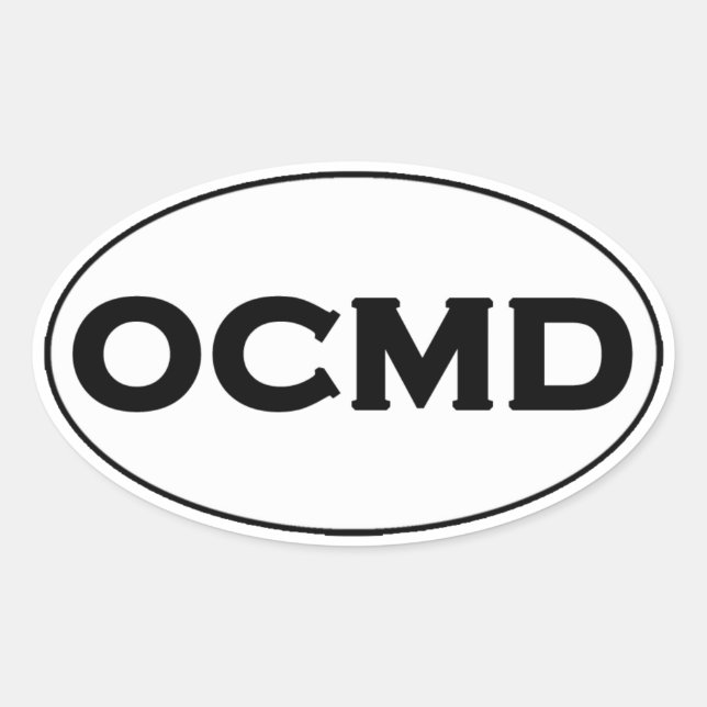 OCMD Oval Logo Sticker (Front)