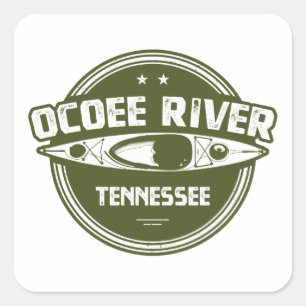 Ocoee River, Tennessee Square Sticker