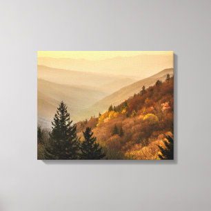 Oconaluftee Valley Overlook   North Carolina Canvas Print