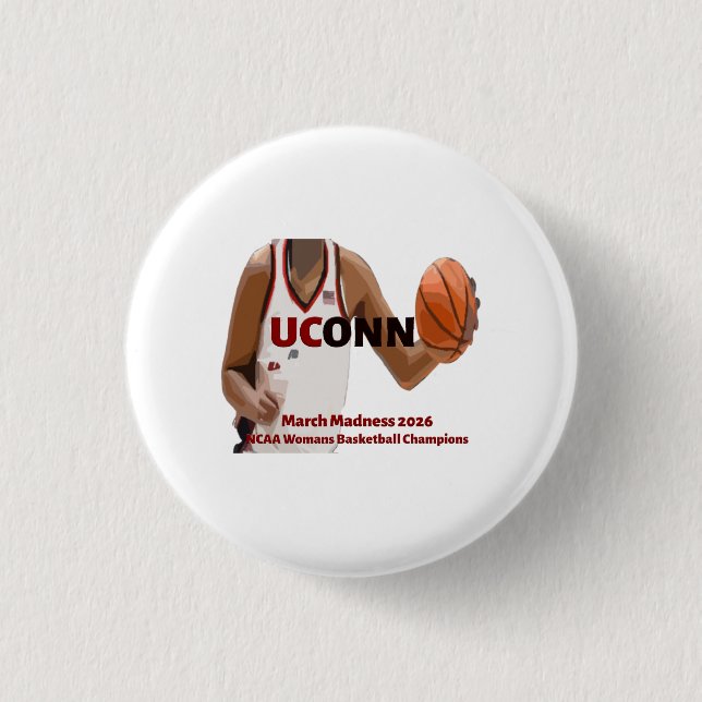 OCONN March Madness Champions 2026 1 Inch Round Button (Front)