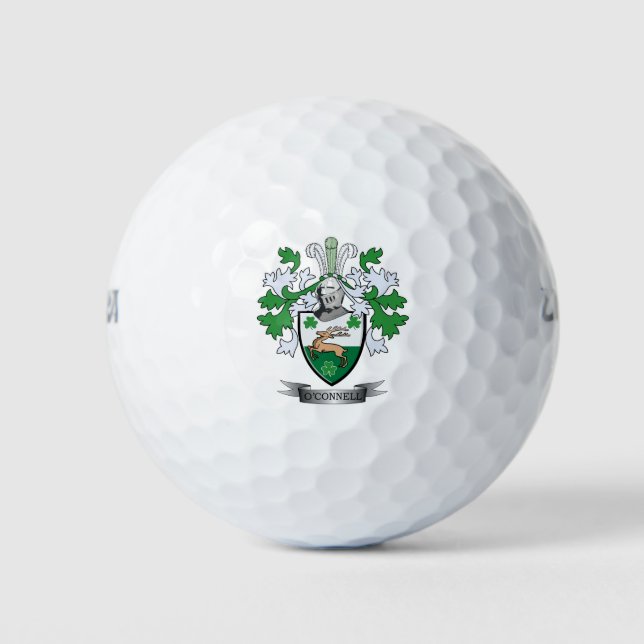 O'Connell Coat of Arms Golf Balls (Front)