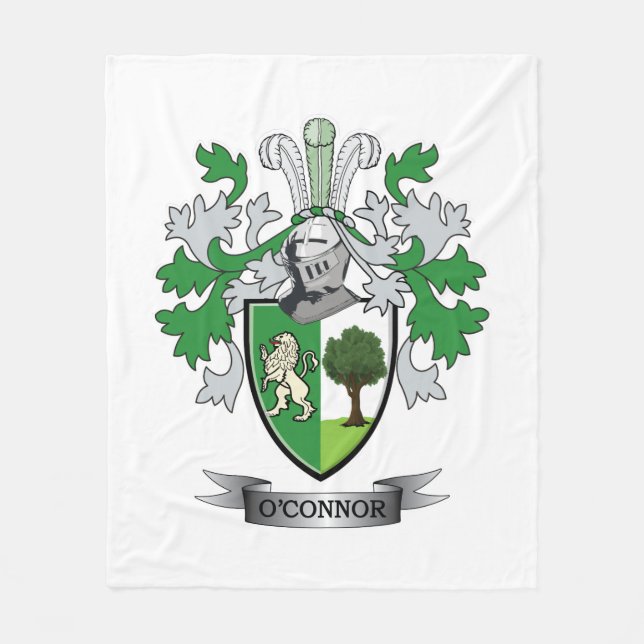 O'Connor Coat of Arms Fleece Blanket (Front)