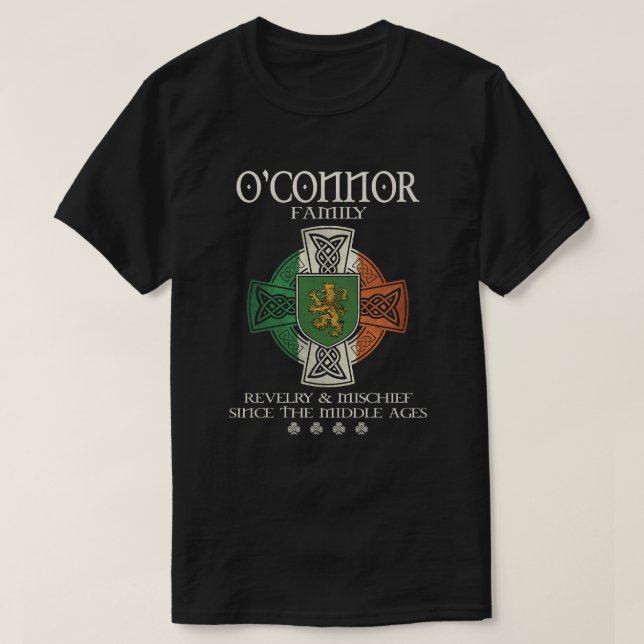 O'Connor Family Ireland O'Connor surname T-Shirt (Design Front)