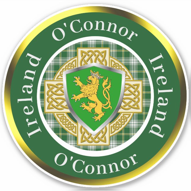 O'Connor Irish Shield/Celtic Cross Personalized (Front)