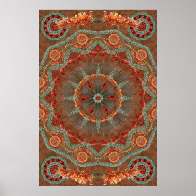 Ocotillo Mandala 1 Poster (Front)